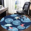 1pc Frog Lily Office Round Area Rug, Under Office Chairs Bedroom Living Room Home Decor, Room Deco, Available in Various Sizes