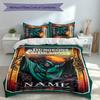 3pcs Custom Name Dungeons & Dragons Set,Includes 1 Duvet Cover and 2 Pillowcases,All-season Bedroom Decor