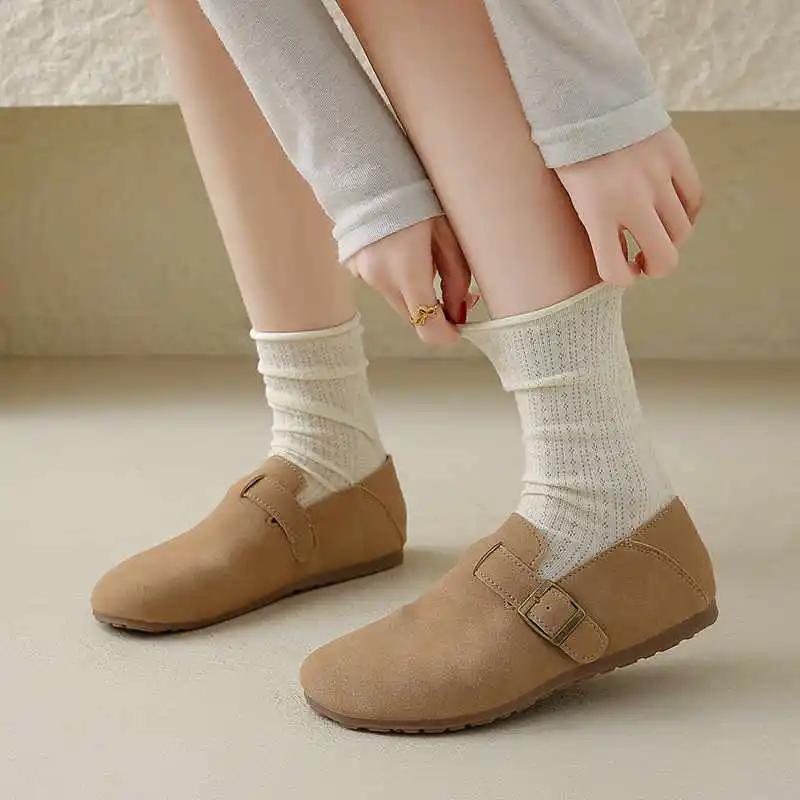 Fashion Round Tip With Lacing Platform Shoes Oxford Women Heels Shoes Models White Sport Shoes Sneakers Vip Link Shuse Holiday