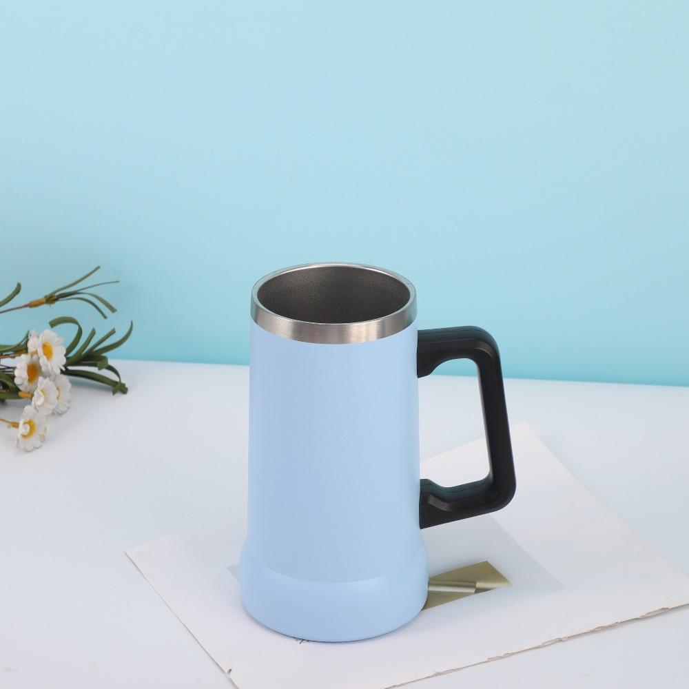 Stainless Steel Thermal Mug 710ml Beer Cup Fashion Water Cup синий