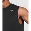 Gymshark Oversized Performance Tank Black A6a5u Bb2j
