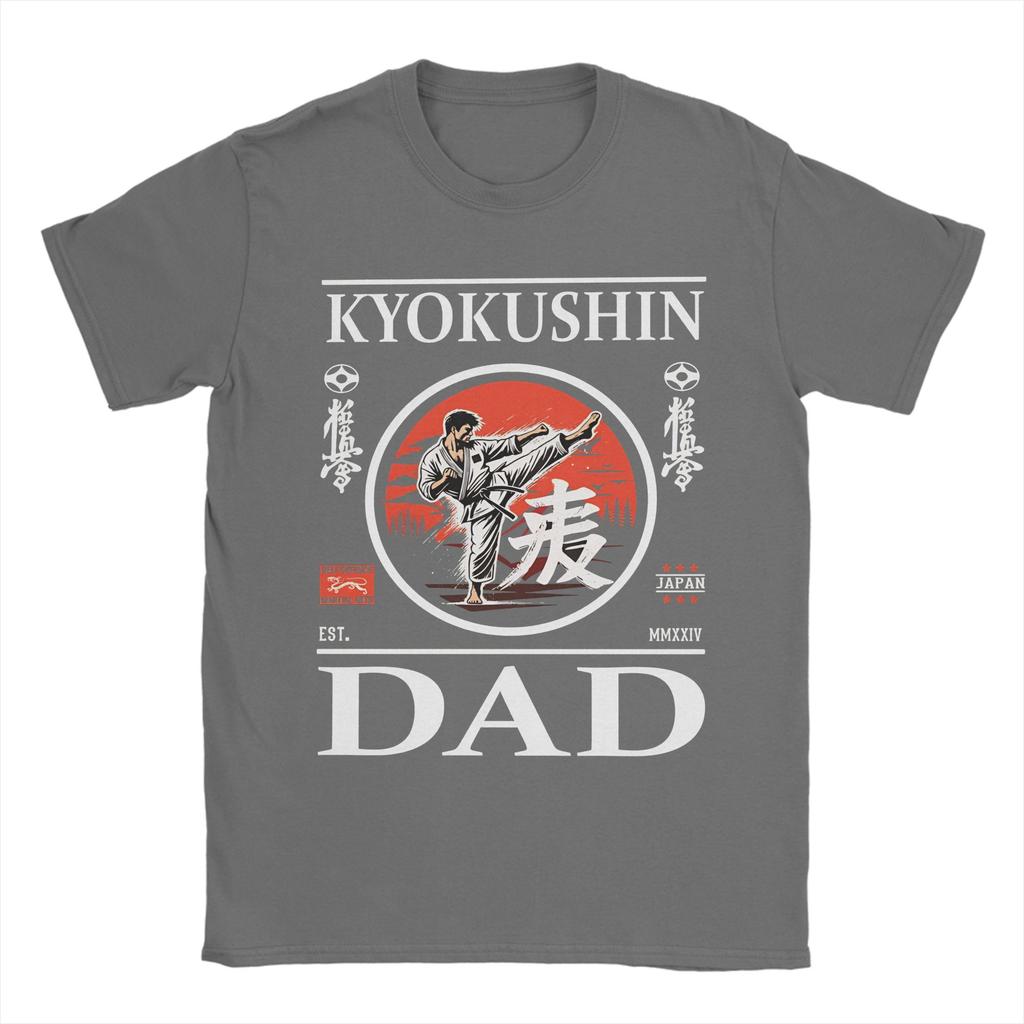 Kyokushin Karate Dad Cotton TShirt For Men Summer Streetwear TShirts Harajuku Tees Plus Size Cheap Tops