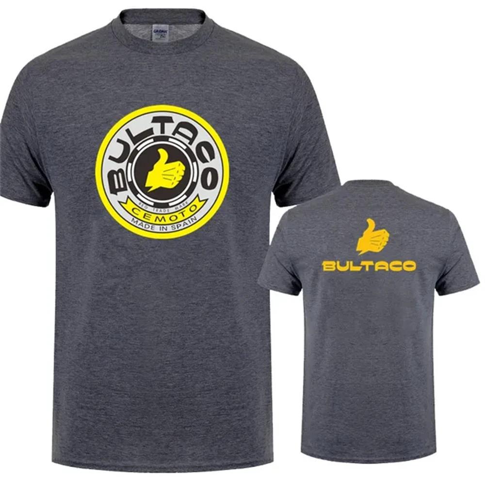 

Cemoto Motorcycles T Shirts Fashion Men Summer Short Sleeve Cotton Bultaco Man Tshirt 72604 XL темно-сірий колір