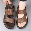 Men's Summer Massage Soft Sole Casual Beach Sandals Brand Comfortable Outdoor Refreshing and Breathable Thick Sole Beach Sandals