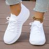 Fashion White Breathable Sneakers for Women Summer 2025 Comfortable Sport Shoes Woman Fashion Slip On Tennis Running Shoes Women's Sheos
