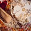 2025 new Xiuhe wedding dress two wear crystal shoes bride shoes women champagne high heels not tired feet rhinestone wedding shoes
