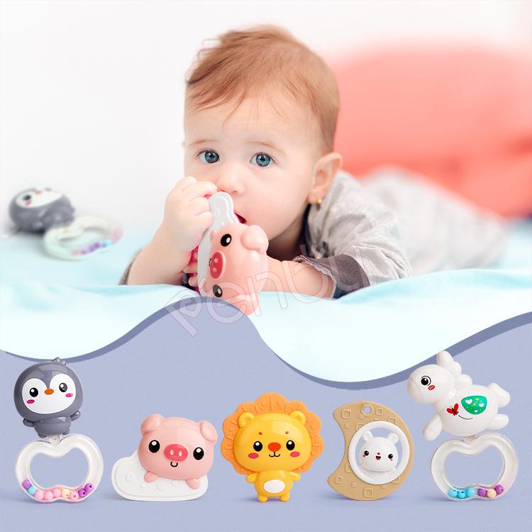 Baby Music Projector Bedside Rattle: Soothing Rotating Bell with Remote Control for Infants 0-1 Year