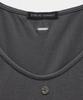 ETRE AU SOMMET Layered Buckle Line Top (Charcoal)