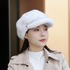 New Mink Hat Women's Winter Beret Mink Fleece Women's Hat Mom Warm Hat