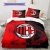 AC Milan Patronen Beddengoed, Dekbed Set Dekbedovertrek Kussensloop Huis Verjaardagscadeau(1 dekbedovertrek + 2 kussenslopen, zonder binnenkussen)