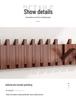 Solid Wood Wall-Mounted Piano Key Coat Hook - No-Drill Storage Rack for Clothes & Hats