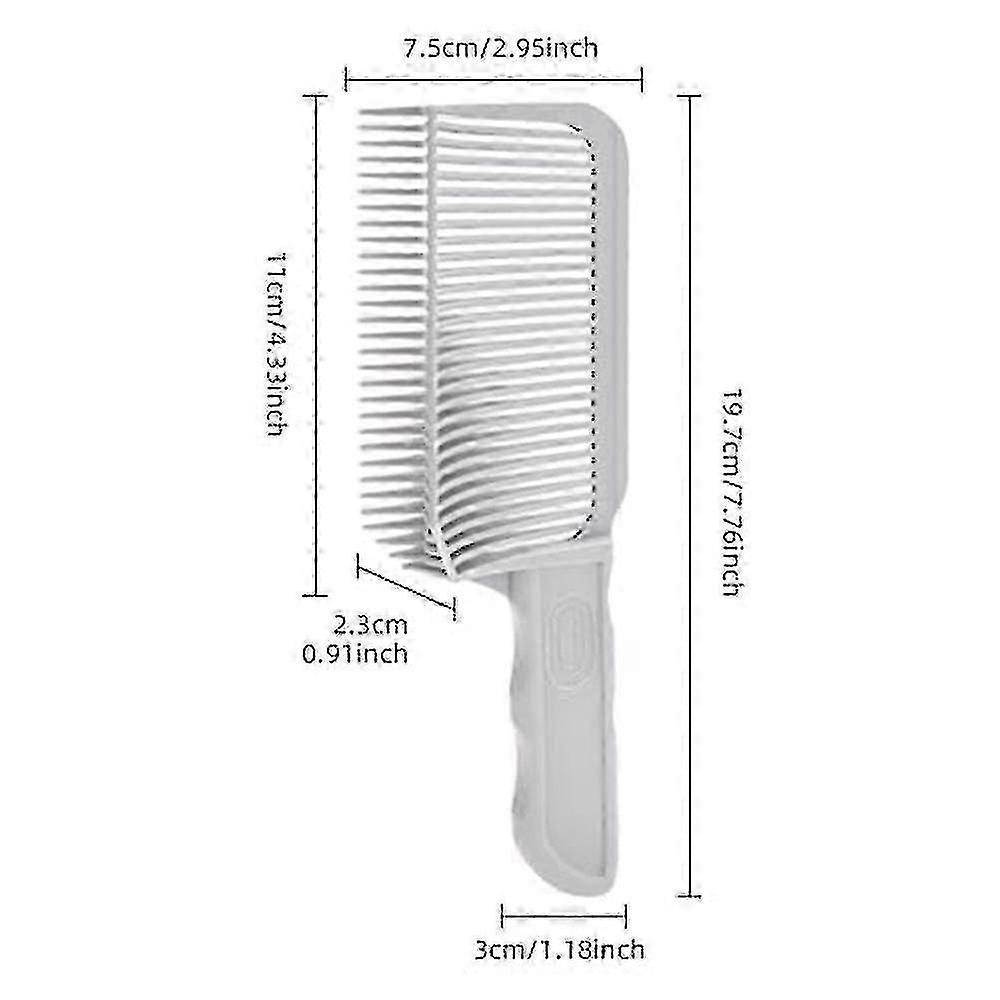 Professional Barber Fade Combs For Salon Hairdressing, Hair Cutting Comb Curved Positioning Clipper Comb Tools For Men Salon Barber Or At Home