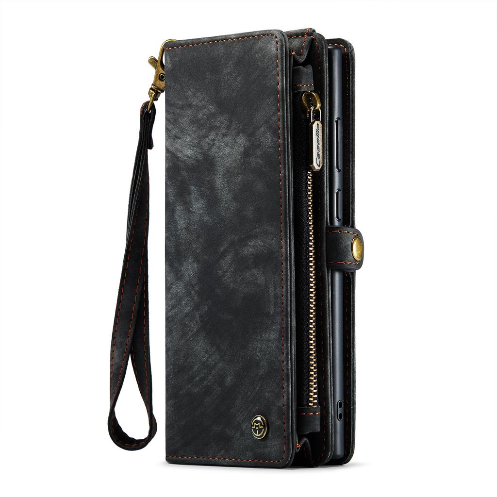 Suitable for Samsung S23 card slot phone case, S25Plus phone leather cover, flip cover A17 multifunctional wallet
