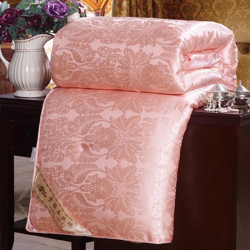 New Natural/Mulberry Luxury Silk Comforter Hand-made Twin Queen King Full Size Blanket Quilt Jacquard Bedding In Filler