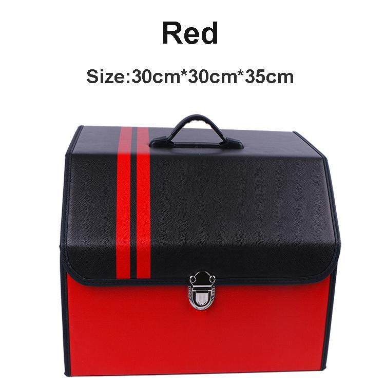 O SHI CAR Organizer Pu Leather Storage Bag Pp Board Collapsible Organizer In the Auto Customized Logo Waterproof Storage