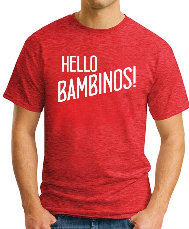 HELLO BAMBINOS T-SHIRT   Friday Night Dinner Funny Catchphrase Slogan Mens Top L