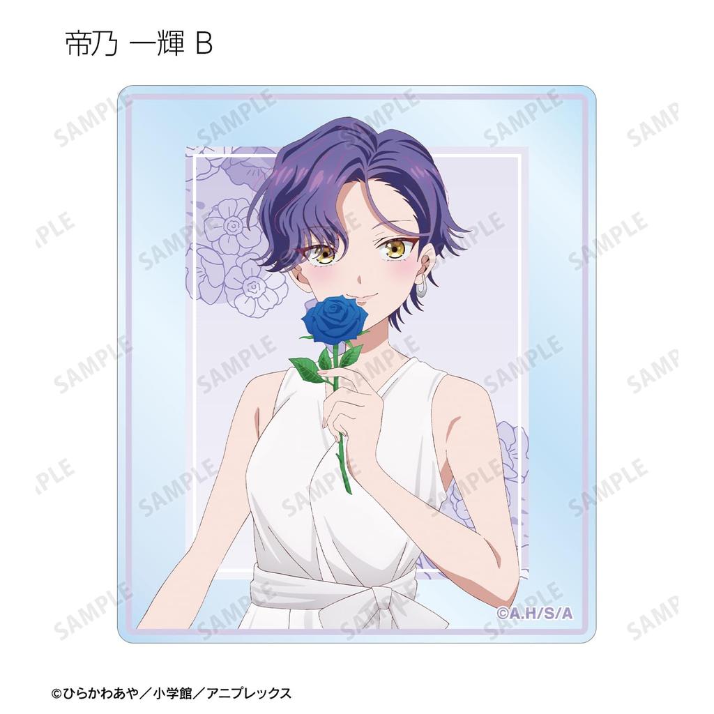 TV Anime Three Mikado Sisters Are Surprisingly Original Illustration White Dress and Flower Trading Acrylic Cards Box of 9 "The Easy." Ver.