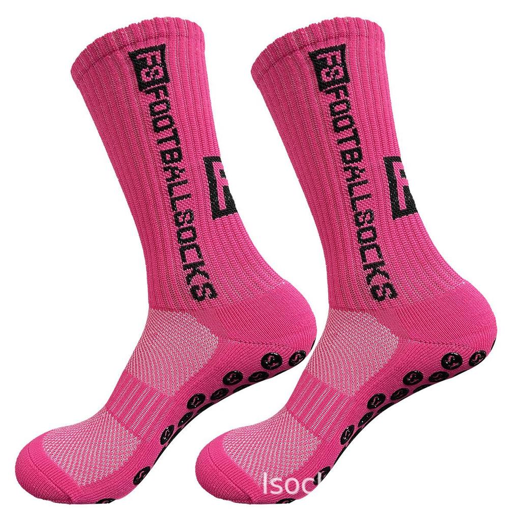 Non-Slip Dotting Sports Socks: Sweat-Absorbing Football & Basketball Socks with Towel Bottom.