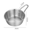 304 Stainless Steel Rice Bowl with Handle for Sauce and Cold Drinks