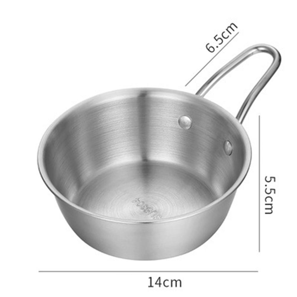 304 Stainless Steel Rice Bowl with Handle for Sauce and Cold Drinks