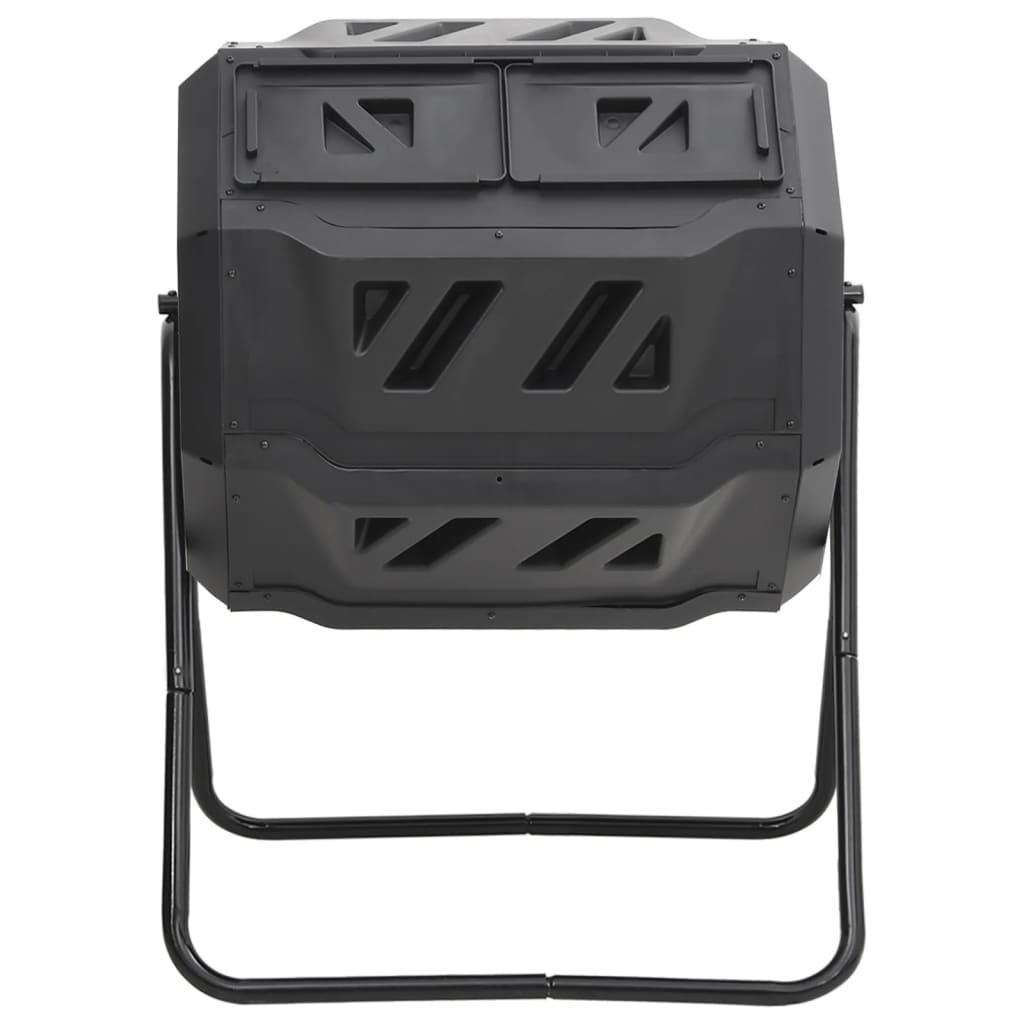 Garden Composter Black 73 X 64 X 95 Cm 160 L