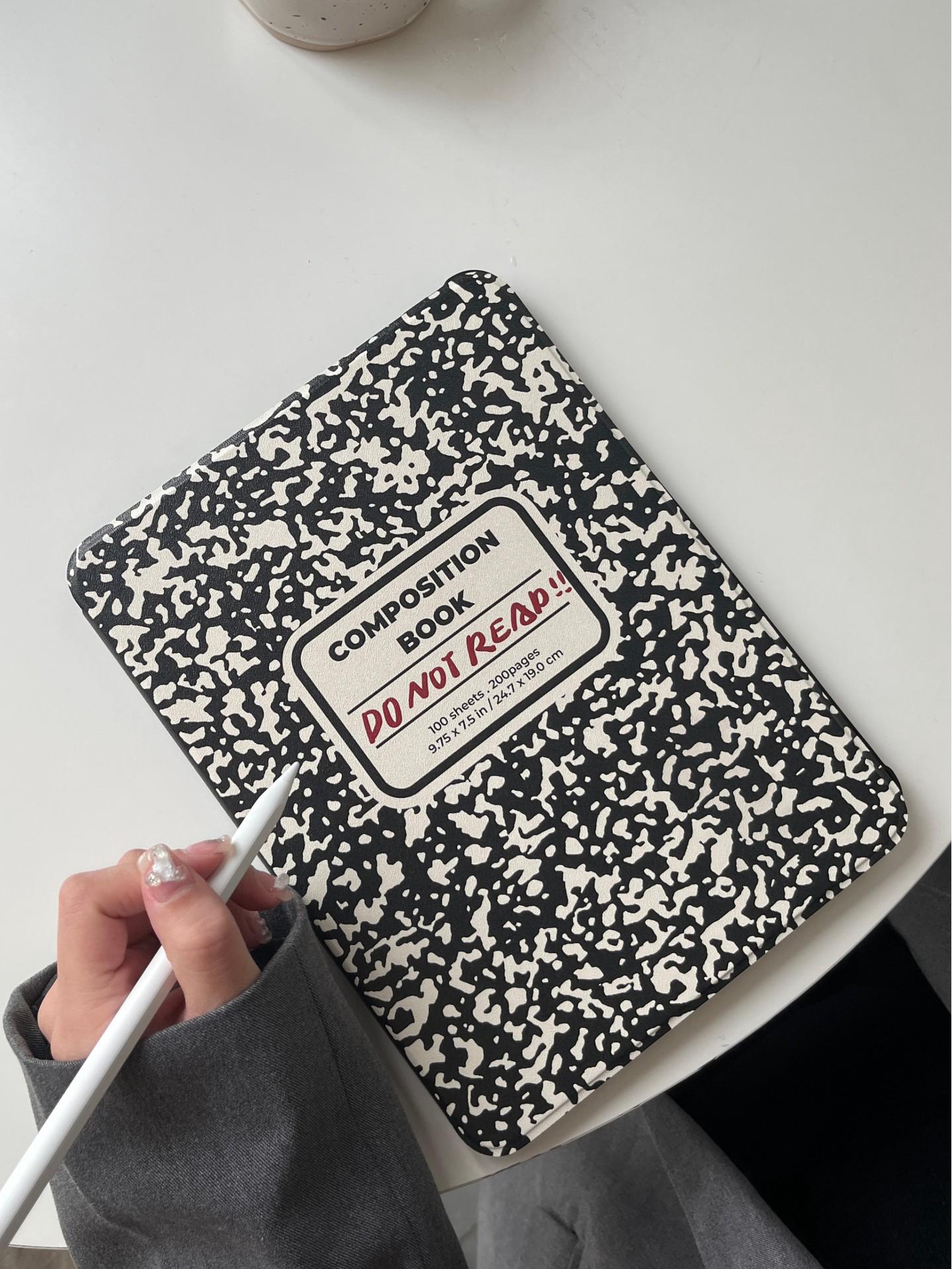 

Ink Splash Rotating iPad Case for iPad Mini 6 & Pro 2025 - Black & White iPad mini6/7 (8.3-inch)
