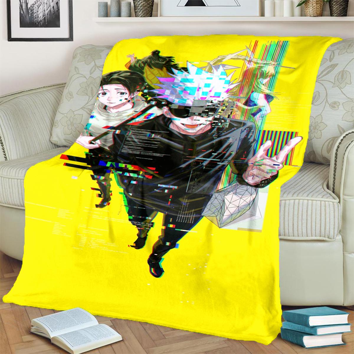 

Jujutsu Kaisen Blanket Flannel Soft Warm Print for Bedrooms, Sofas, Beds, Chairs, Picnics, Travel 75x90cm