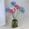3pcs Artificial African Agapanthus Floral Simulated Plant Stem Flower Arrangement Ornaments European Style Home Wedding Decor