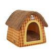 Cozy Winter Enclosed Pet Nest for Small Dogs & Cats - Removable & Washable, Four Seasons Use