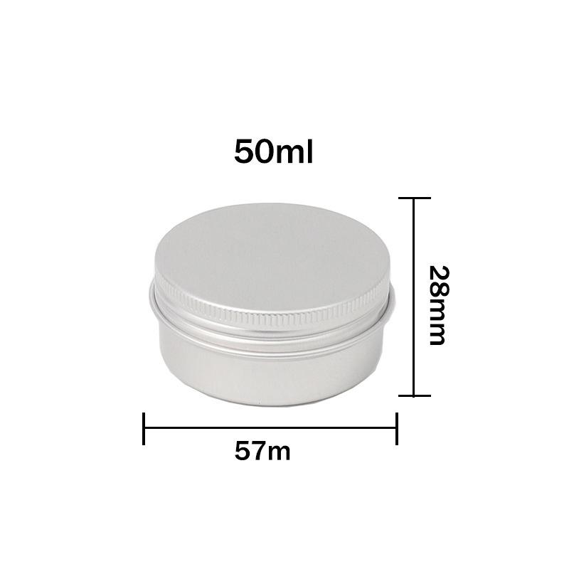 5g-250g Multi-Size Multi-Color Threaded Aluminum Tea Box Metal Can