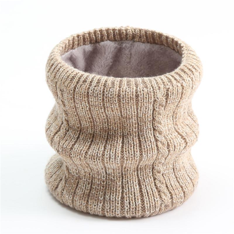 New Autumn Winter Men Women Intensification Fleecing Ring Scarf Children's Neckerchief For Kids Ski Knit Neck Cover Warm Collar