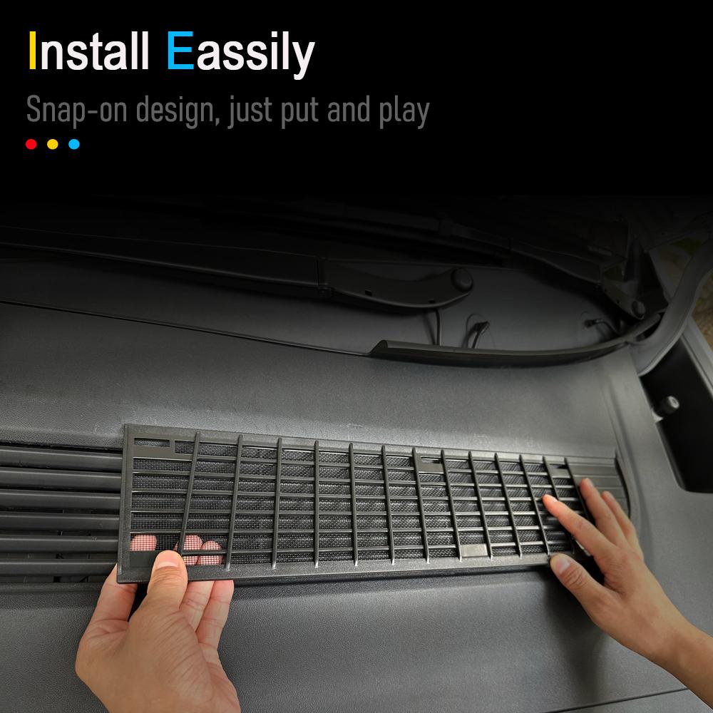 For Tesla Model Y Juniper 2025 2026 Launch Above Bumper Anti Insect Net Dust Proof Mesh Inner Vent Grille Cover Car Accessories