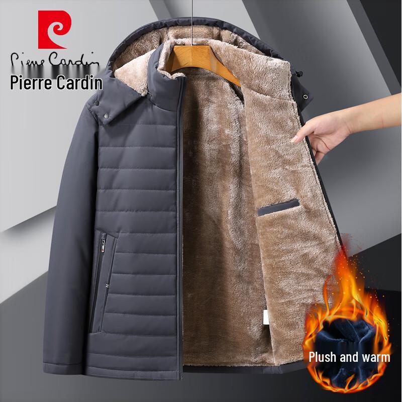 

Pierre Cardin Men s Plush Winter Hooded Jacket 4XL