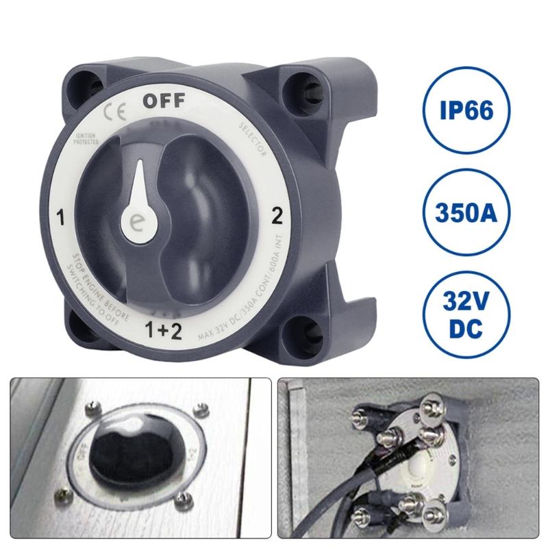4 Position Battery Switches Marine Battery Control Solution Waterproof Battery Disconnect Switches 4 Position Control