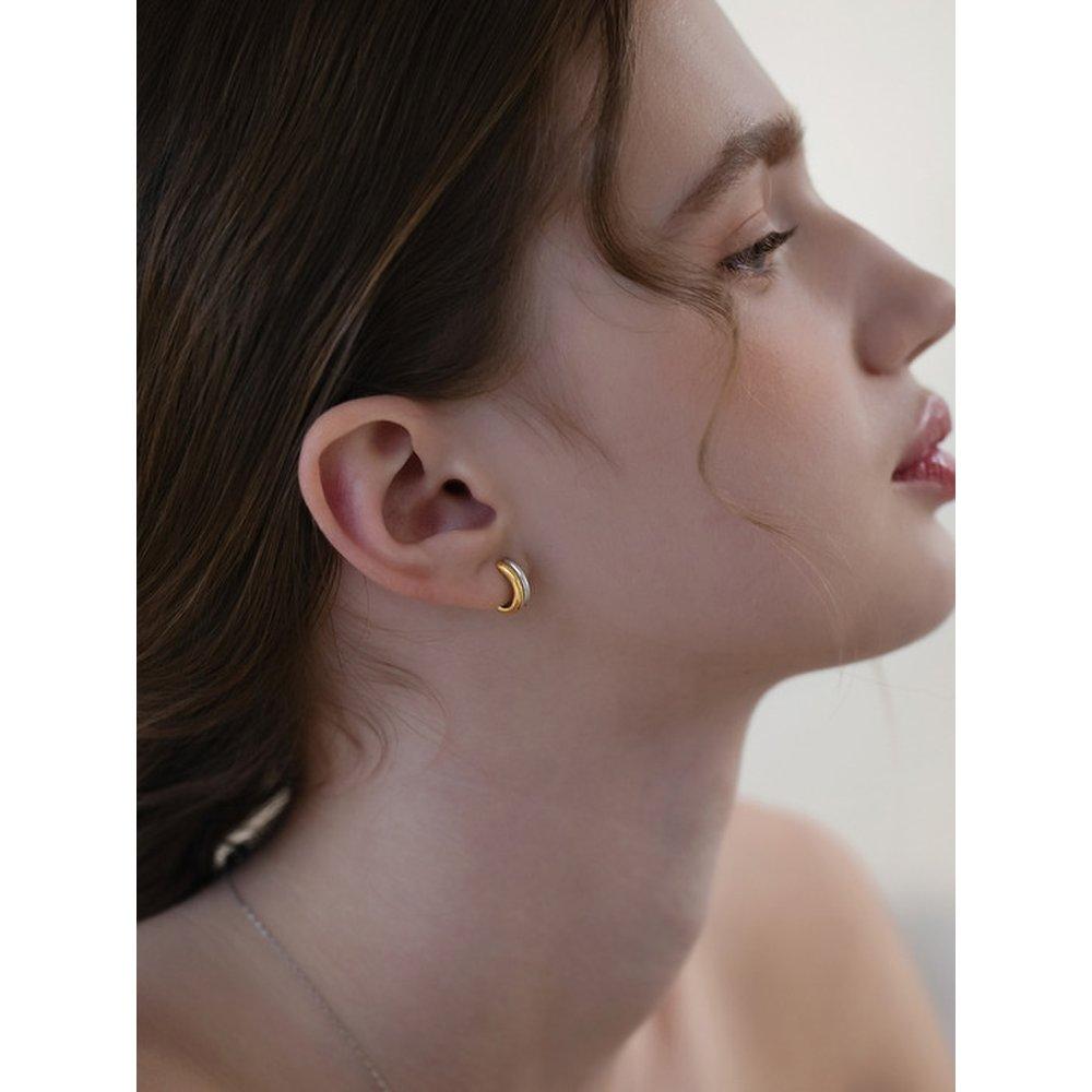 Shift Line Hoop Earrings Ec3216