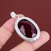 Faceted Rubellite Pendant Handmade Gemstone Pendant 925 Sterling Silver Pendant Top Quality Rubellite Jewelry Unique Pendant Gifts For Women