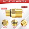 2Pcs Aluminum Water Outlet Fittings With O Rings Seals Water Outlet Fitting For High Pressure Washing Pumps Connection