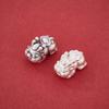 Sterling Silver Pixiu Yuanbao Spacer Beads for DIY Jewelry Making