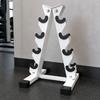 Inverted-V Dumbbell Storage Rack Stable Heavy-Duty