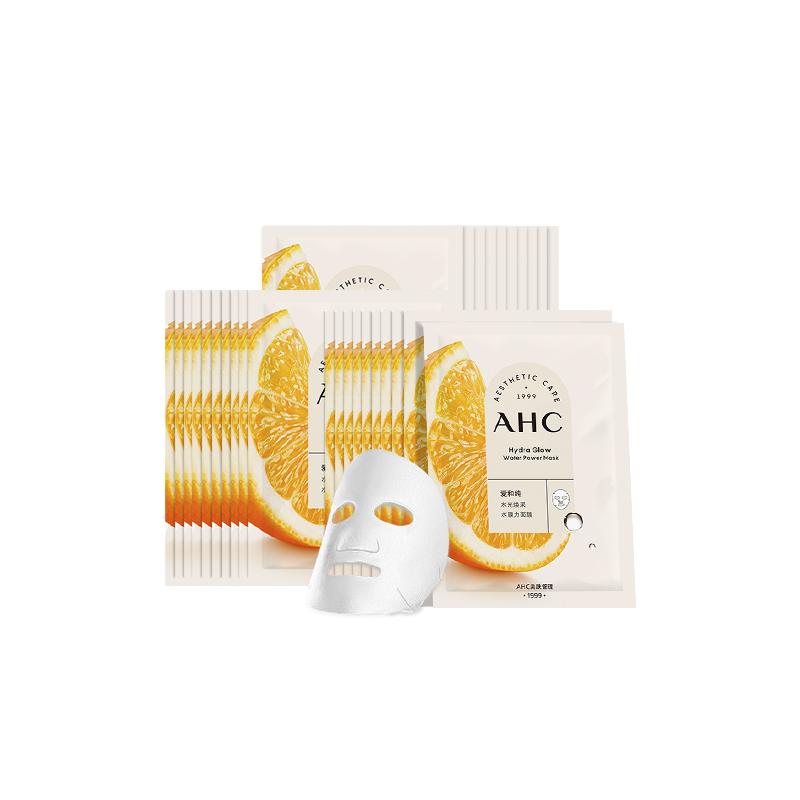 AHC Hydra Glow Водяная Маска для Лица 3 Упаковки Всего 30 Листов Осветляющая Увлажняющая Прозрачное Сияние Набор Масок-Масок для Лица коричневый