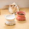 Cute Cat Bowl Ceramic Dog Food Feeding Basin Multi-use Pet Drinking Feeder  Water Container