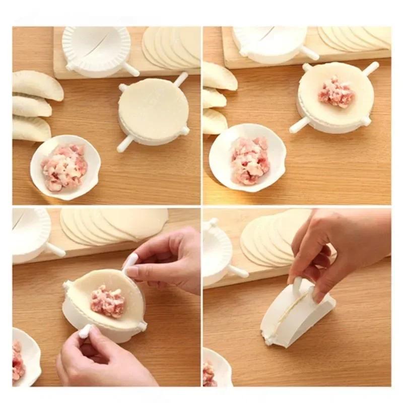 Set Dumpling Molds Press Ravioli Dough Pastry Pie Dumpling Maker Gyoza Mould Tool Easy Dumpling Mould Kitchen Tools