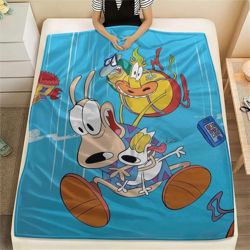 Rocko Flannel Blanket, High quality Comfortable for All Seasons, Home Decor, Warmth and Comfort