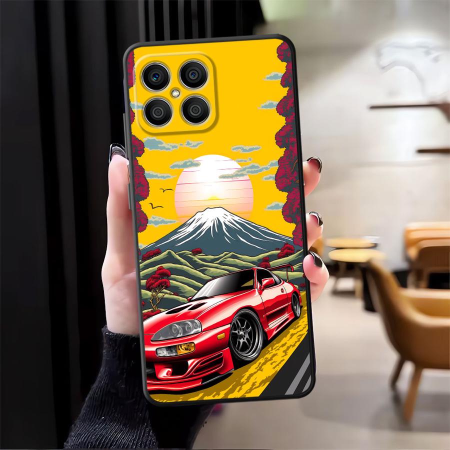 

Чехол для Honor X9a 90 8X X8 X6 X7 Magic5Lite 70 X5b 200 400 Lite Funda Чехол для телефона Японский дрифт-кар Honor X9b