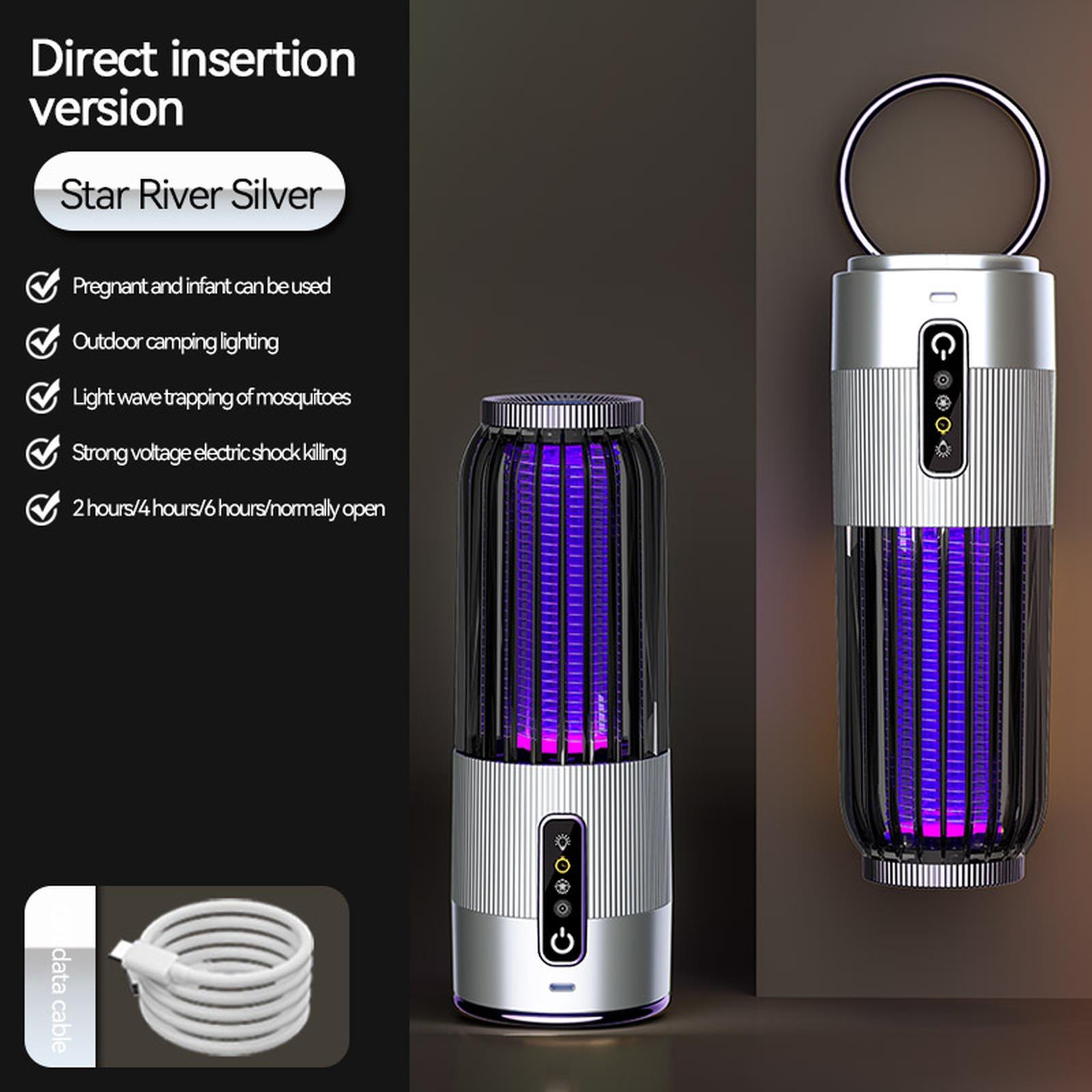 

Electric Mosquito Killer Lamp USB Powered Mosquito Trap with High Voltage Grid for Indoor and Outdoor Use Insect Control Device Plug In Version one size