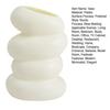 White Faux Ceramic Vase Minimalist Modern Small Flower Vase for Pampas Grass