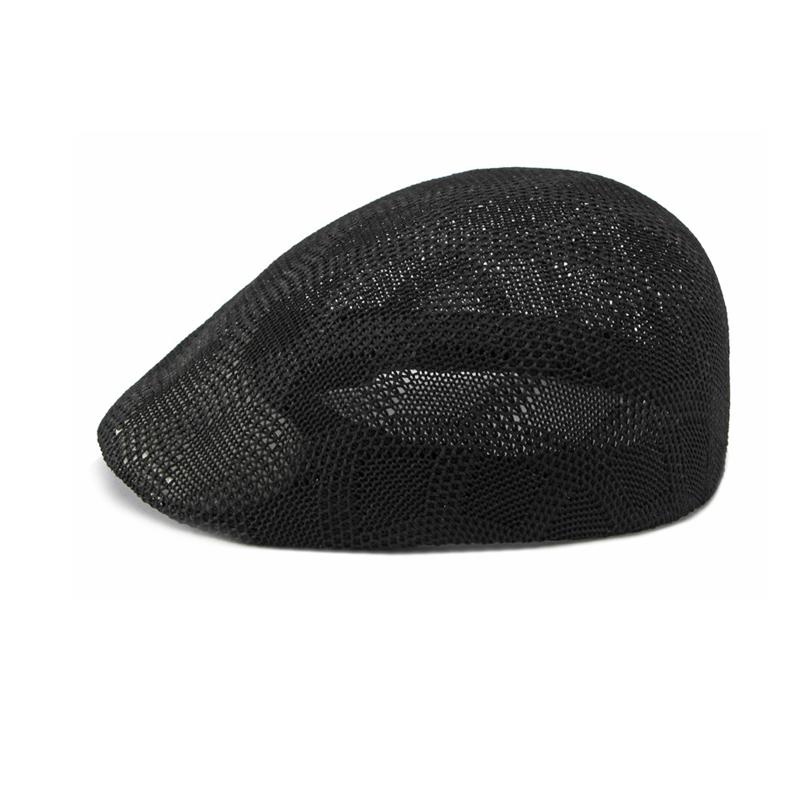 Summer Hollow Mesh Beret Women's Breathable Thin Painting Hat Forward Cap