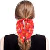 Comfortable Fabric Hair Elastics Halloween Ties for Women Girls, Spooky Spider Web Skeleton Bat Non-damaging Bands Pumpkin Scrunchies, Pleated