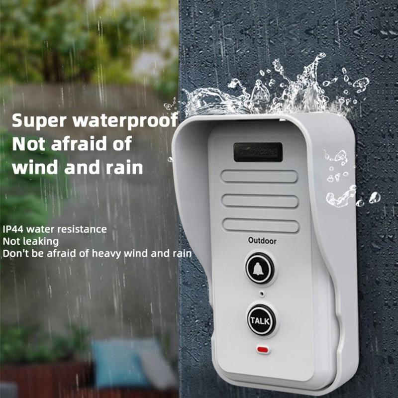 1-2 Mile Range 3 Volume Levels Wireless Doorbells Waterproof Electronic Intercom System Rechargeable Voice Intercom Doorbell