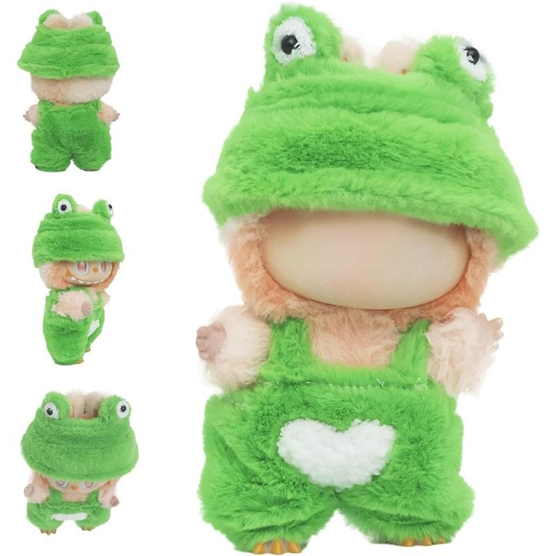 Cute Animal Clothes for 17cm Small Doll – Soft Plush Outfit Set for Doll Dress Up – Bee Costume & More (NO Doll)